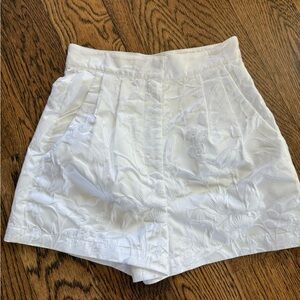 Amanda Uprichard Elegant White Floral Women's Shorts